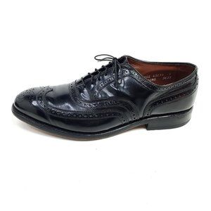 Allen Edmonds McAllister Black Leather Wingtip Oxfords Size 8 Dress Shoes
